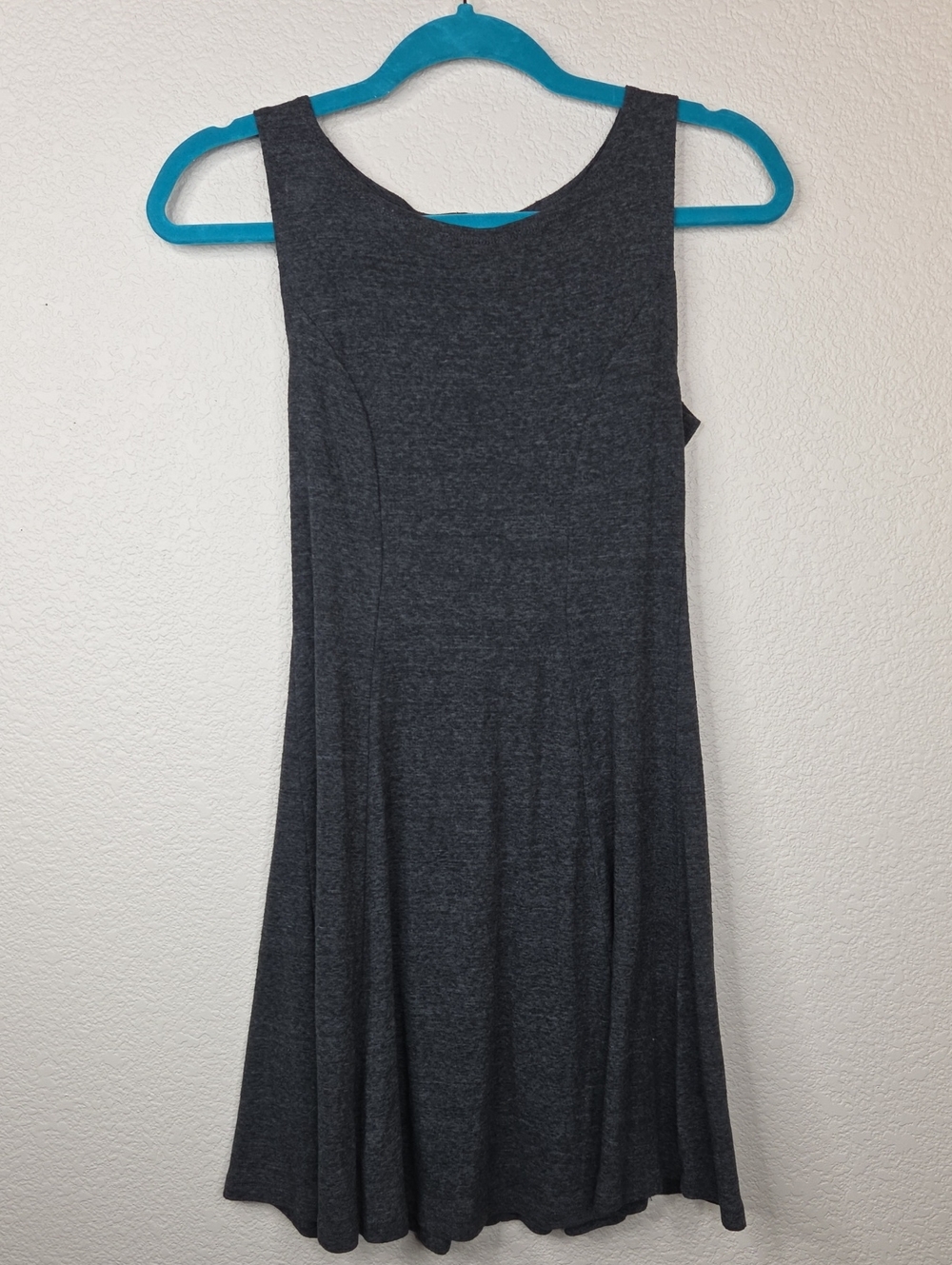 Classic Sleeveless Gray Swing Dress